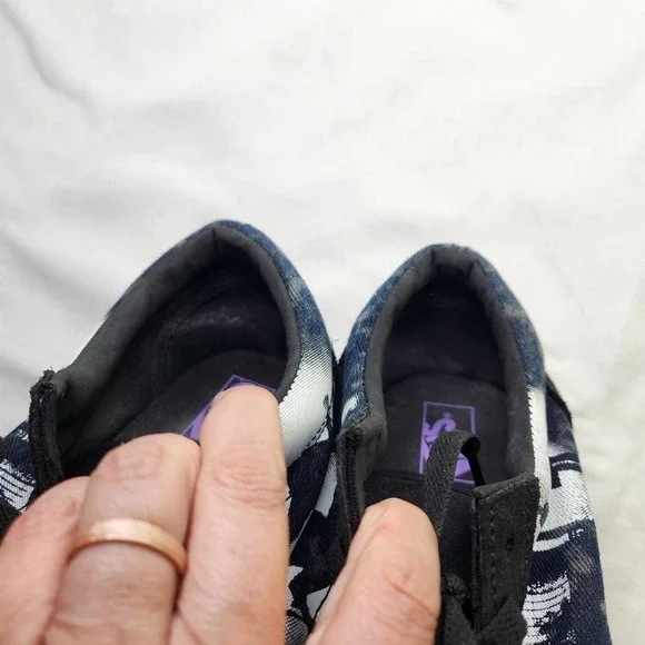 VANS The Exorcist Checkerboard Sneakers Mens Size 8.5 Womens Size 10 Black White - Picture 11 of 14